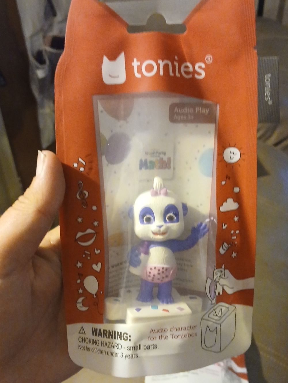 tonies Purple and White Panda Tonie Audio Character